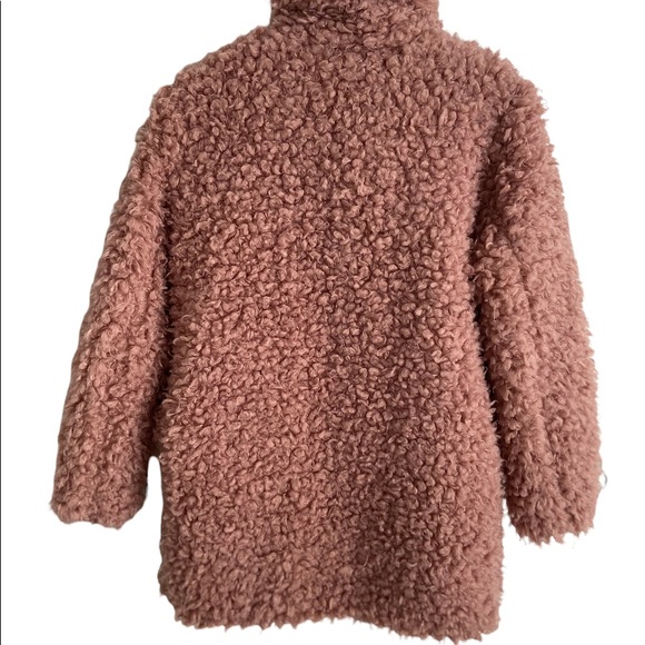 NWT Kendall and Kylie teddy bear Sherpa jacket coat in pink sz L sold locally - Picture 3 of 6